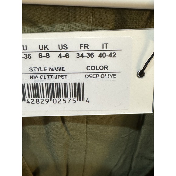 Andrea Iyamah Nia Culotte Jumpsuit Size XS 4/6 Olive Green New Resort Wear‎ - Picture 8 of 13